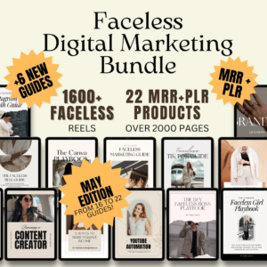 22 Faceless Digital Marketing Products – DFY Bundle with MRR
