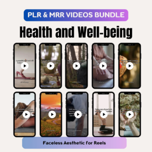 MRR Health & Wellness Faceless Instagram Reels – Editable PLR Video Bundle