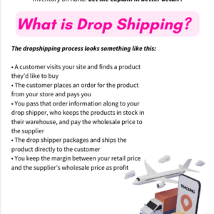 Dropshipping Business- How to Start Dropshipping- PLR Ebook