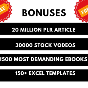 1 Million+ Ebooks + 1 Million PLR Articles Bonus with reseller rights