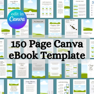 How to Create e-Book,150 EBook Template Canva