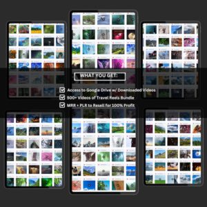 600+ Faceless Travel Reels Bundle | Viral Travel Content Pack for TikTok, Instagram Reels & YouTube Shorts | MRR Digital Download
