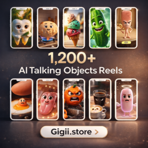 1200+ AI Talking Object Videos | Viral Reels Bundle PLR MRR