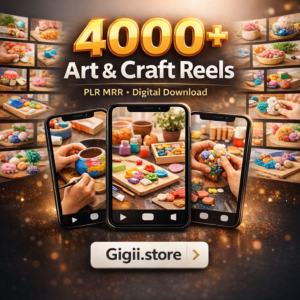 4000+ DIY Art & Craft Reels Bundle | PLR MRR Content Pack for Instagram, TikTok & YouTube | Instant Digital Download