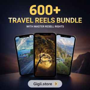 600+ Faceless Travel Reels Bundle | Viral Travel Content Pack for TikTok, Instagram Reels & YouTube Shorts | MRR Digital Download