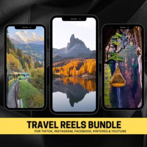 600+ Faceless Travel Reels Bundle | Viral Travel Content Pack for TikTok, Instagram Reels & YouTube Shorts | MRR Digital Download